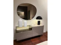 Comodino Como' lago 36e6 vetro lucido  Lago OFFERTA OUTLET