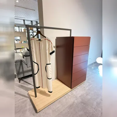 Comodino Easy mogano Novamobili OFFERTA OUTLET