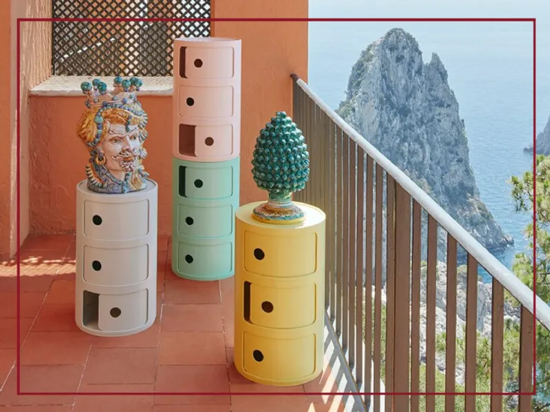 Comodino Mobile componibili bio di Kartell a PREZZI OUTLET