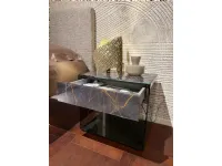 Comodino Upglass coppia  vetro noir desire  Lago OFFERTA OUTLET