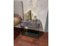 Comodino Upglass coppia  vetro noir desire  Lago OFFERTA OUTLET