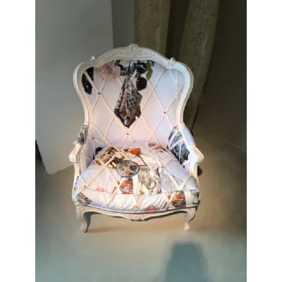 Poltrona in stile shabby shic Bergere ground Mod in Offerta Outlet