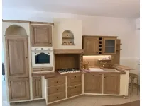 Cucina lineare in legno altri colori Paolina gianduia a prezzo ribassato