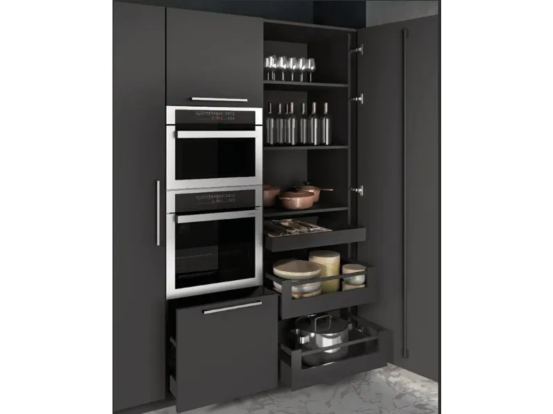 Cucina design lineare Time for kitchen Artigianale a prezzo ribassato