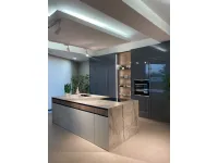 Cucina con isola in laccata lucido a prezzo scontato 55%