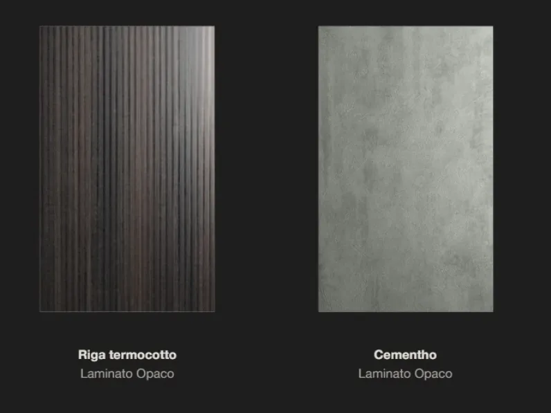 Cucina Arredo3 moderna lineare rovere chiaro in laccata opaco Cucina kali composizione 13