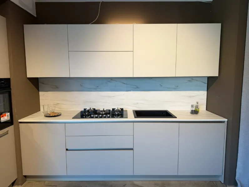 Cucina lineare moderna tortora Stosa Kaya a soli 5500 Euro