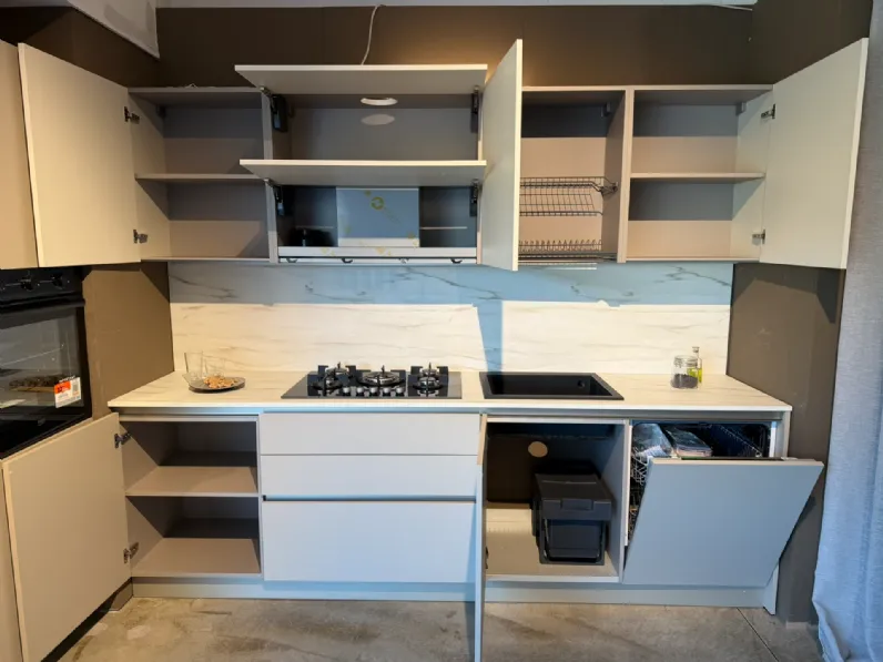 Cucina lineare moderna tortora Stosa Kaya a soli 5500 Euro