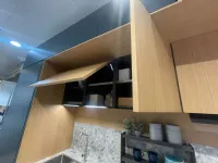 Cucina Valdesign moderna lineare blu in laccata opaco Logica 