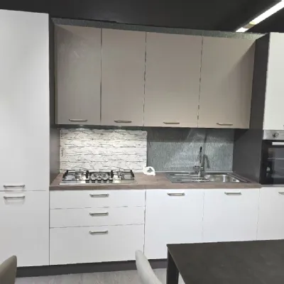 Cucina lineare in laminato materico altri colori Nina a prezzo scontato