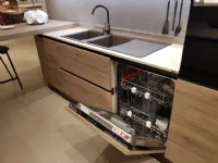 Cucina con penisola in laminato materico a prezzo scontato 33%