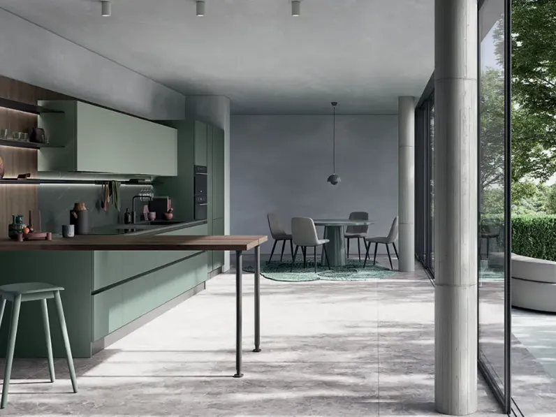 Cucina Easy 07 con penisola Ar-due con un ribasso imperdibile