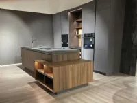 Cucina Molteni & c moderna con isola grigia in laminato opaco Cucina con isola molteni&c dada highline