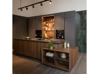 Cucina Molteni & c moderna con isola grigia in laminato opaco Cucina con isola molteni&c dada highline