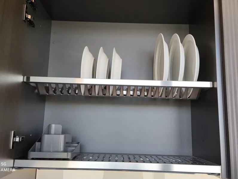 Cucina rovere moro moderna lineare Metropolis Stosa in Offerta Outlet