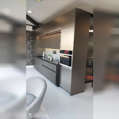 Cucina rovere moro moderna lineare Metropolis Stosa in Offerta Outlet