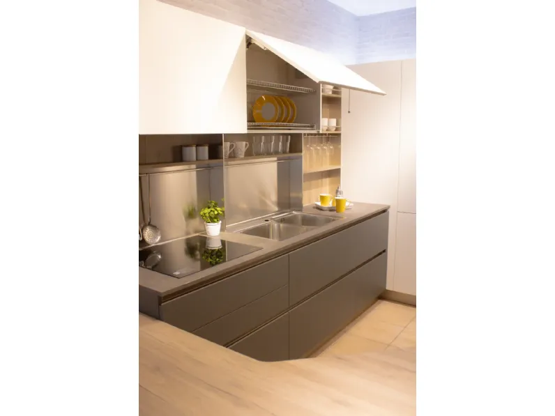 Cucina ad angolo Veneta Cucine Oyster SCONTATA 55%