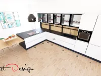 Cucina design con penisola Meg  Arredo3 a prezzo ribassato