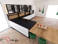 Cucina design con penisola Meg  Arredo3 a prezzo ribassato