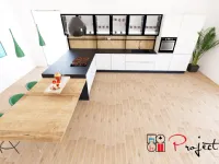 Cucina design con penisola Meg  Arredo3 a prezzo ribassato