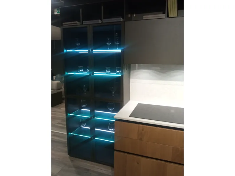 Cucina rovere chiaro design lineare Arrex Loft wood a soli 6498 Euro
