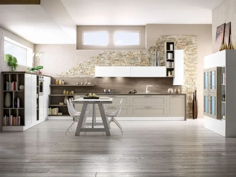 Cucina a prezzo scontato con penisola moderna Alice Arrex
