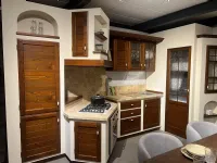 Cucina Giaconi & raponi in muratura ad angolo noce in legno Ger