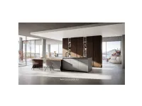 Cucina Q01 design altri colori Ar-due con isola scontata 30%