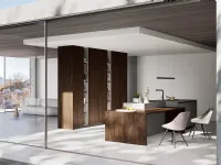 Cucina Q01 design altri colori Ar-due con isola scontata 30%
