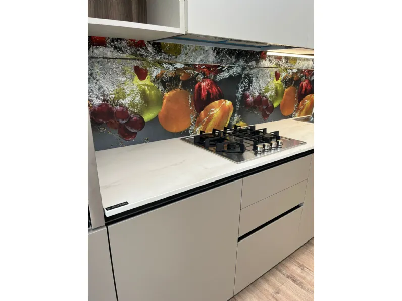 Cucina tortora design lineare Cucina ardue light brown Ar-due scontata