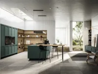 Cucina Alma 04 design grigia Arredo3 con penisola scontata 30%