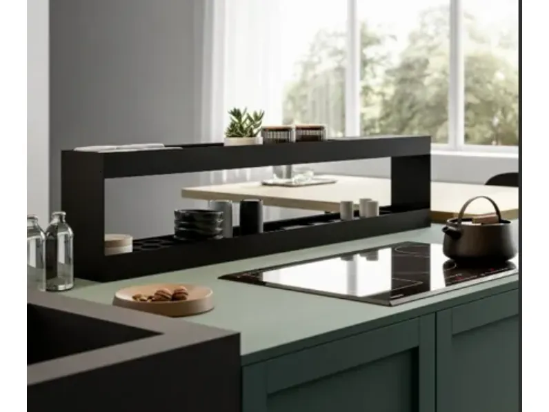 Cucina Alma 04 design grigia Arredo3 con penisola scontata 30%
