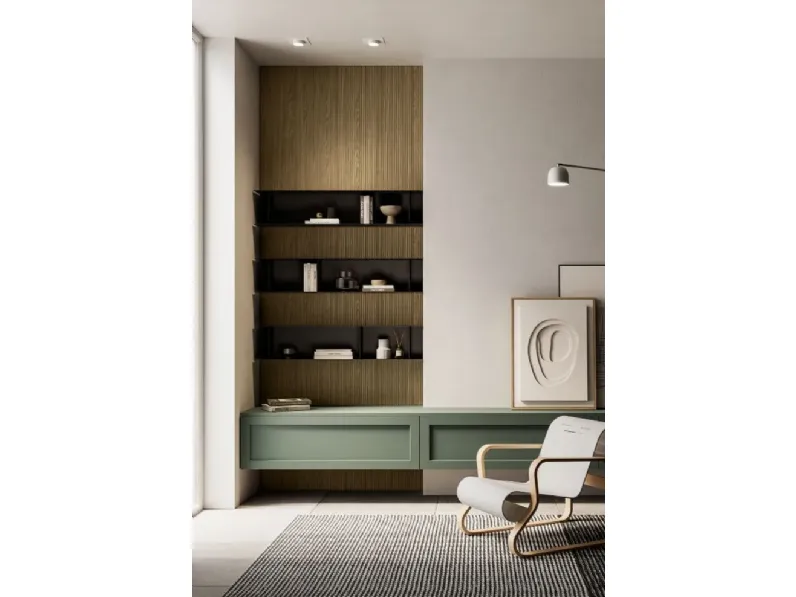 Cucina Alma 04 design grigia Arredo3 con penisola scontata 30%