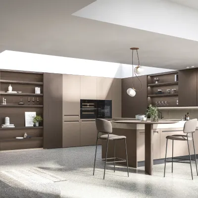 Cucina altri colori moderna con penisola Tekna 03 Arredo3 a soli 22656 Euro
