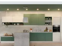 Cucina lineare moderna bianca Artigianale Luisa a soli 3600 Euro