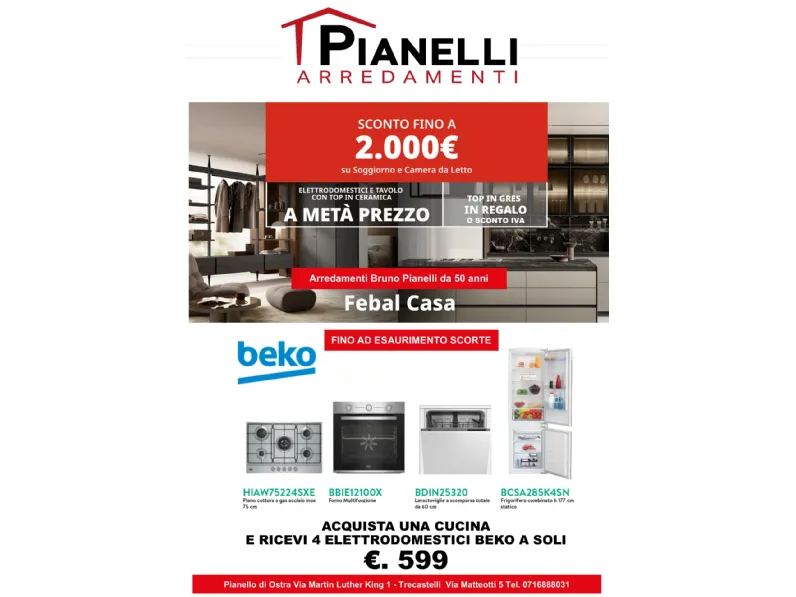 Cucina ad angolo in legno rovere chiaro Time a prezzo ribassato