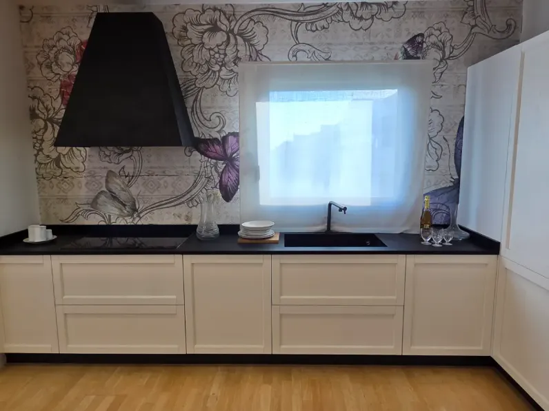 Cucina modello Cucina infinity  bianco e nero assoluto Ar-tre PREZZO SCONTATO 50%