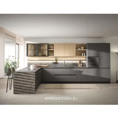 Cucina altri colori moderna ad angolo Prima cucine Zoe a soli 6070 Euro
