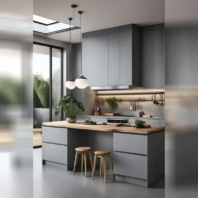 Cucina con isola in legno a prezzo scontato 52%