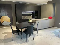 Cucina con penisola in laminato materico altri colori N elle e inside a prezzo ribassato