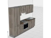 Cucina grigia moderna lineare Angela Giannei in Offerta Outlet