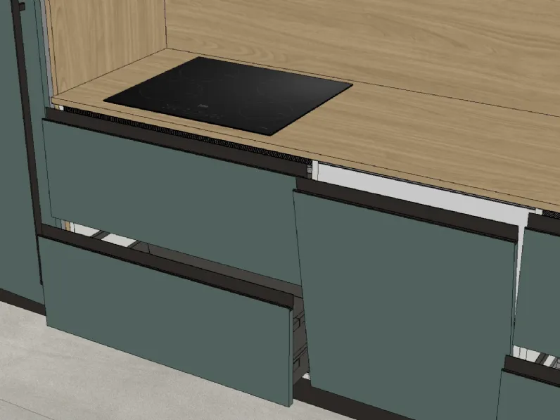 Cucina lineare moderna altri colori Arredo3 Cucina kali composizione 5 a soli 6900 Euro