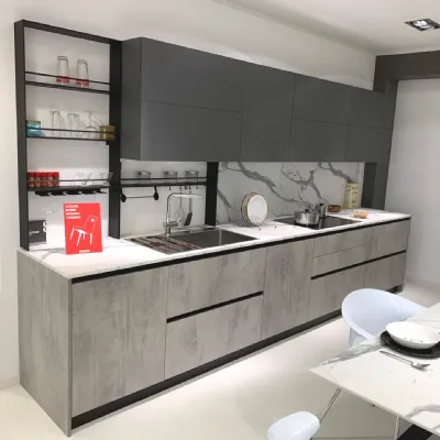 Cucina a prezzo ribassato lineare moderna Evolution Scavolini