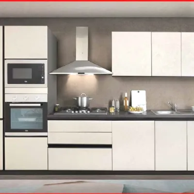 Cucina bianca moderna lineare Zoe Artigianale a soli 3450 Euro