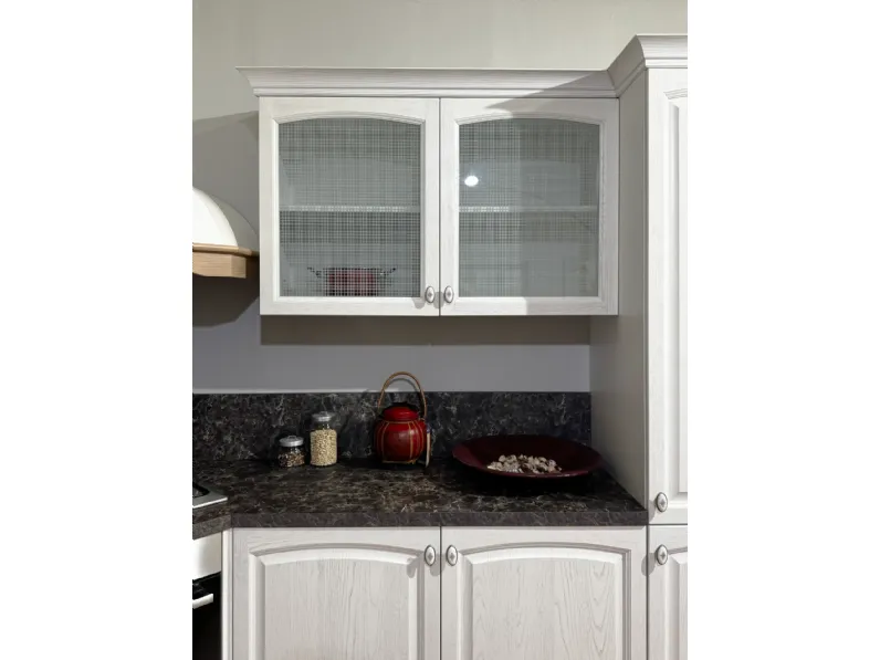 Cucina Mida classica bianca Colombini casa ad angolo scontata 50%