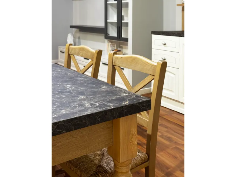 Cucina Mida classica bianca Colombini casa ad angolo scontata 50%