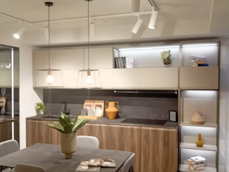 Cucina ad angolo design tortora Scavolini Formalia a soli 16900 Euro