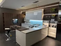 Cucina Oyster con penisola Veneta Cucine con un ribasso imperdibile