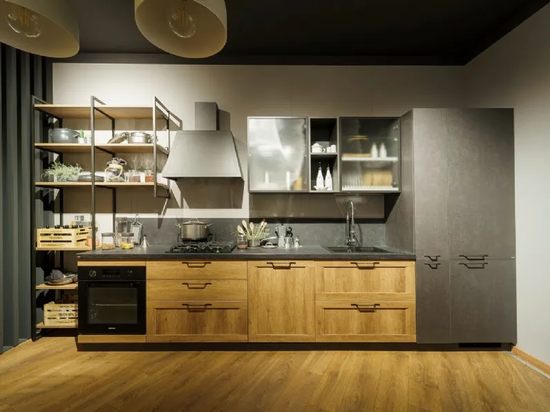 Cucina altri colori industriale lineare Scavolini Sax evolution a soli 8800