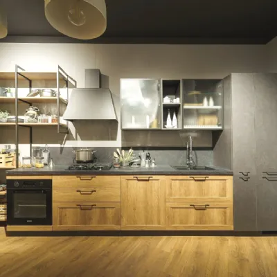 Cucina a prezzo scontato lineare industriale Sax evolution Scavolini